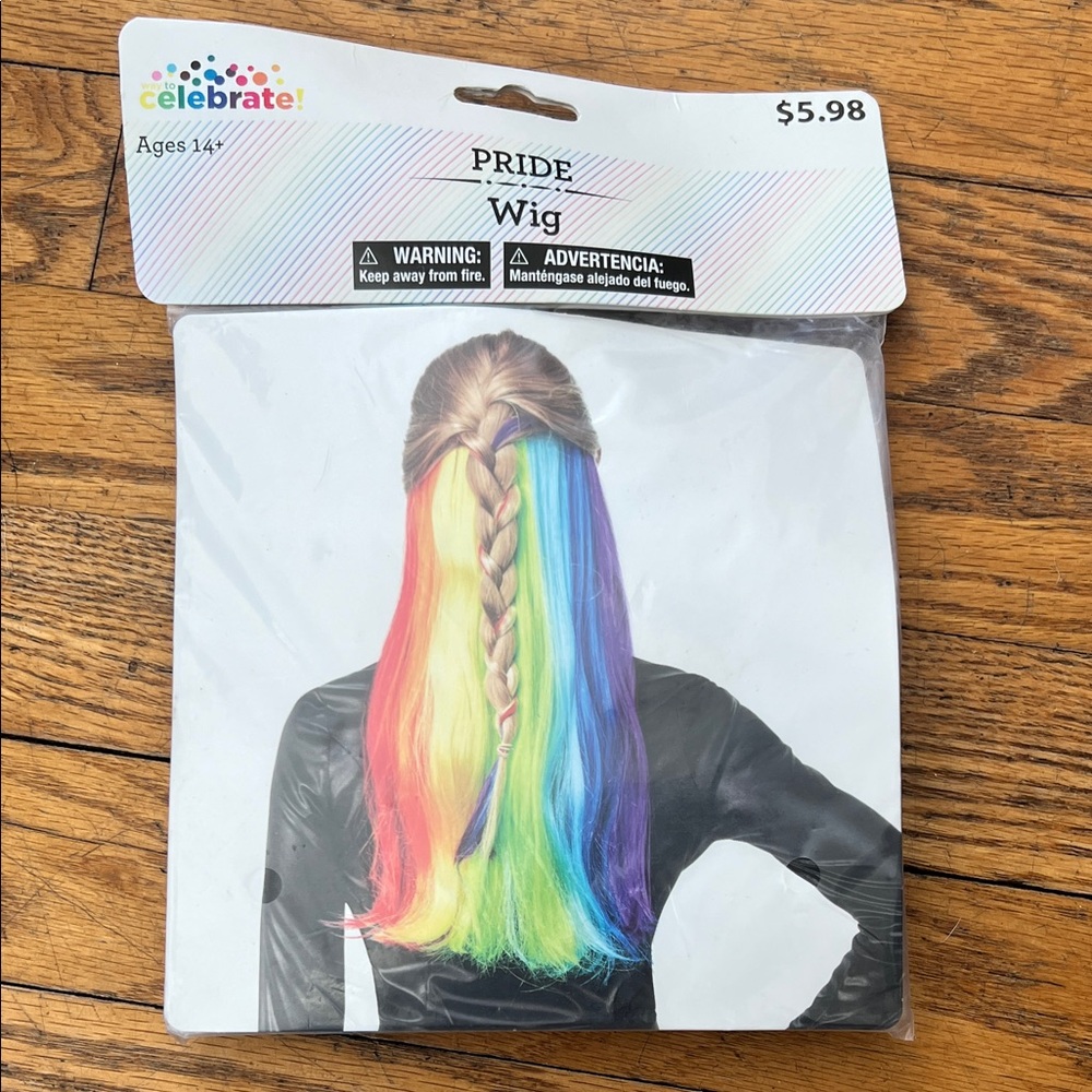 Pride Rainbow Wig